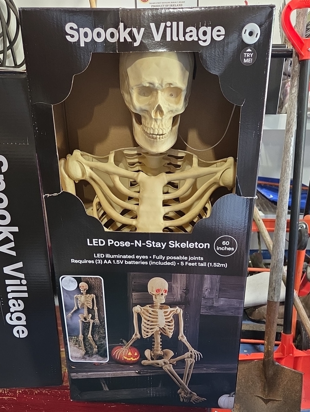 LED Pose-N-Stay Skeleton - Cream